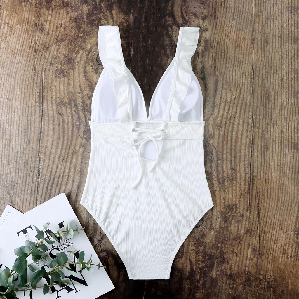 Bộ Đồ Bơi Một Mảnh Cổ Chữ V Hở Lưng Quyến Rũ Dành Cho Nữ