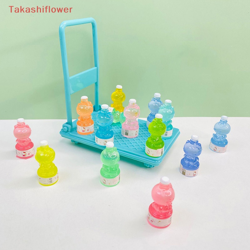 Bộ 5 Bình Sữa Đồ Chơi Mini Bằng Nhựa Resin Phát Sáng Dễ Thương Trang Trí Điện Thoại DIY