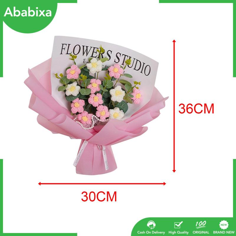 [Ababixa] Bó Hoa Đan Móc Hoàn Chỉnh Thủ Công Dùng Để Trang Trí Nhà Hàng / Kỳ Nghỉ