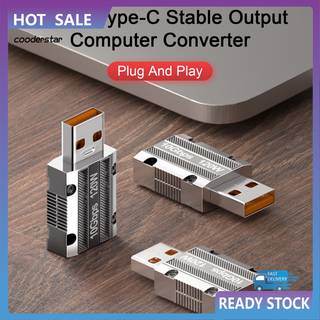 Bộ Chuyển Đổi Phích Cắm Sang Cổng USB Type-C Bằng Hợp Kim Kẽm Tản Nhiệt Tốt Tiện Dụng Cho Máy Tính