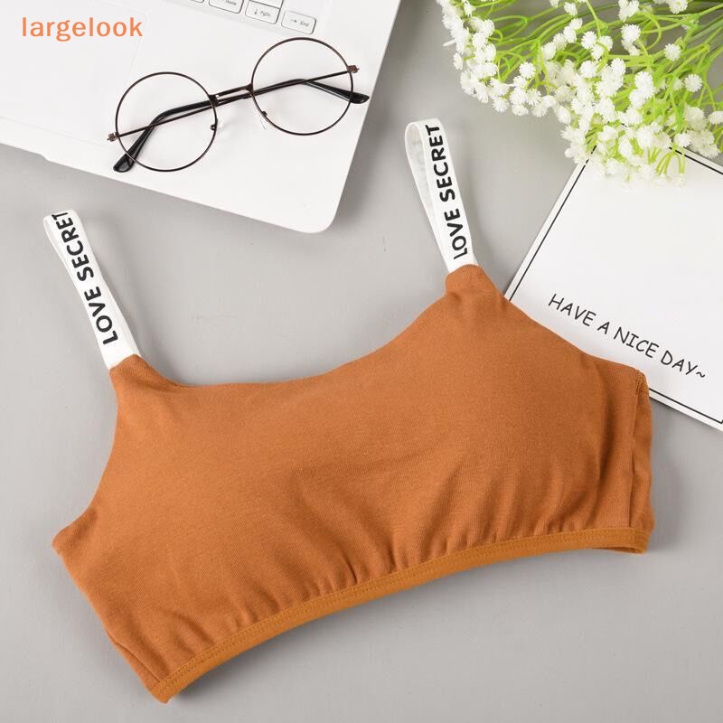 [Biglook] Áo Ngực Thể Thao Cotton Mỏng Thoáng Khí Không Để Lại Dấu Vết In Chữ Kiểu Hàn Quốc Quyến Rũ Cho Nữ
