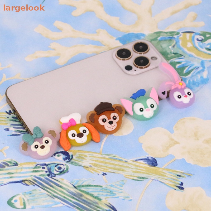 Bộ 5 Miếng Dán PVC Mềm Phản Quang Họa Tiết Hoạt Hình Dễ Thương Dùng Trang Trí Ốp Điện Thoại DIY