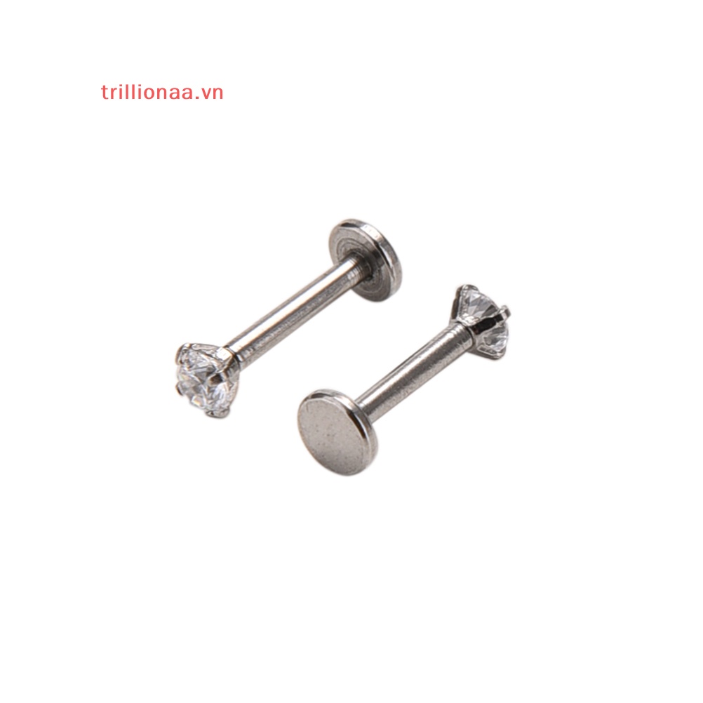 Set 2 Khuyên Môi / Môi Bằng Thép Phẫu Thuật