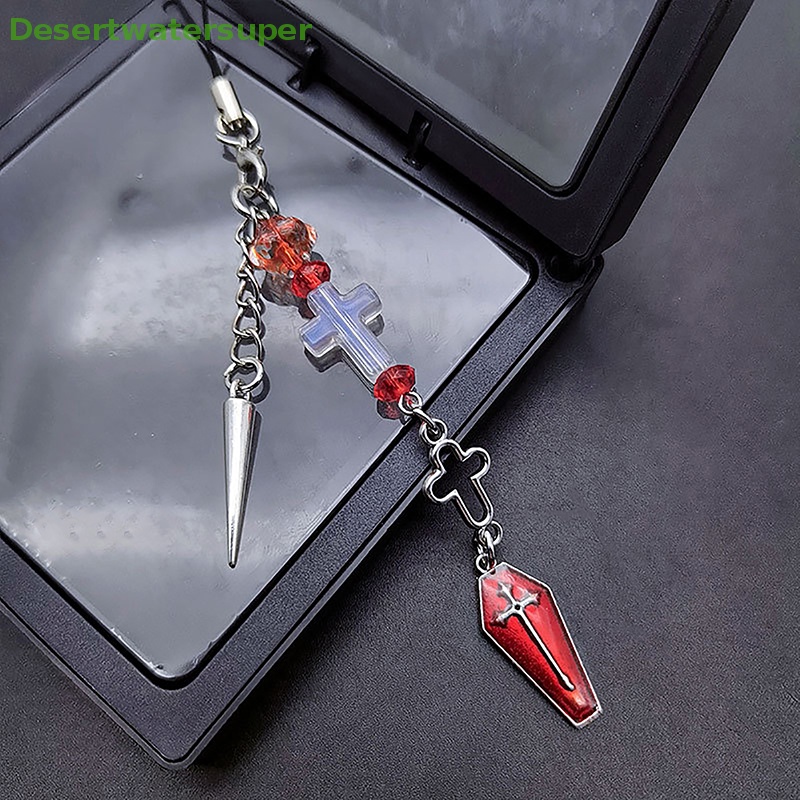 Móc Khóa Điện Thoại Y2K Hình Bướm Phong Cách Gothic