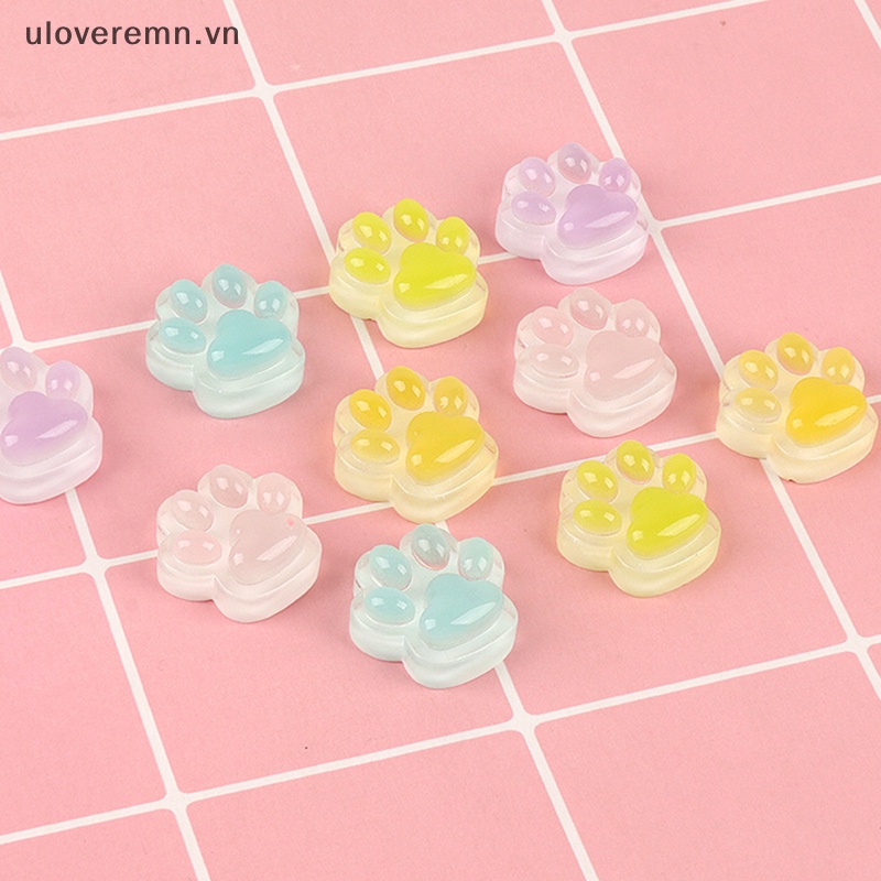 Set 5 Móng Vuốt Mèo Dạ Quang Màu Sắc Ngẫu Nhiên