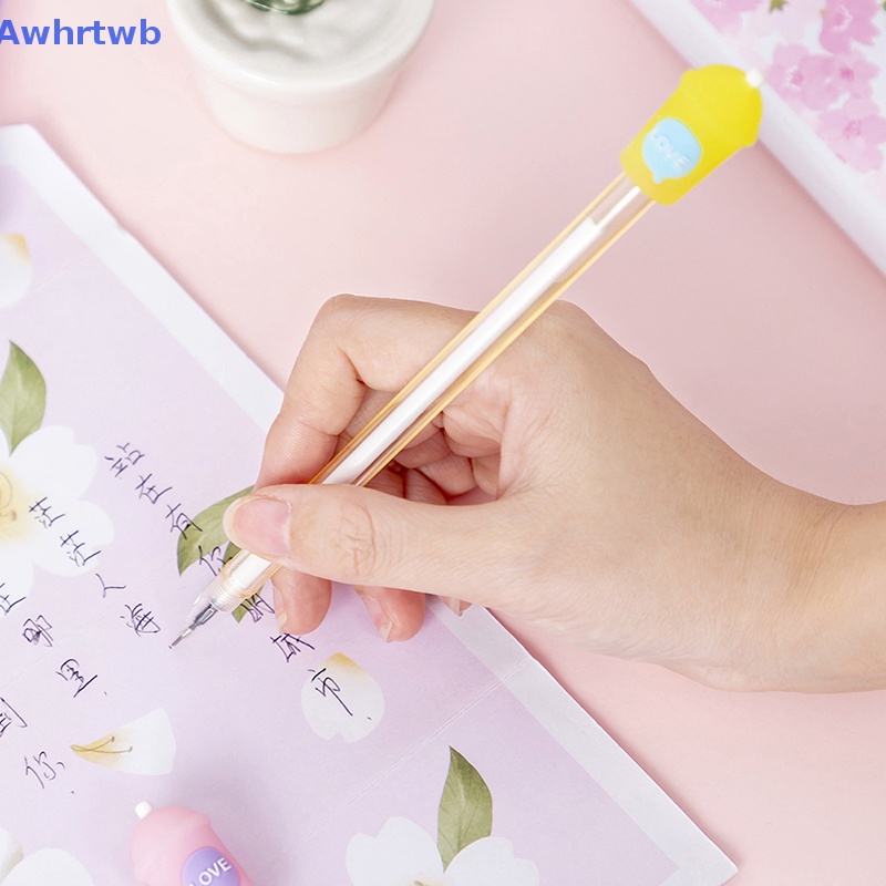 1 Cây Bút Bi Ngòi 0.5mm Hình Ly Nước Sáng Tạo Cho Học Sinh Mới