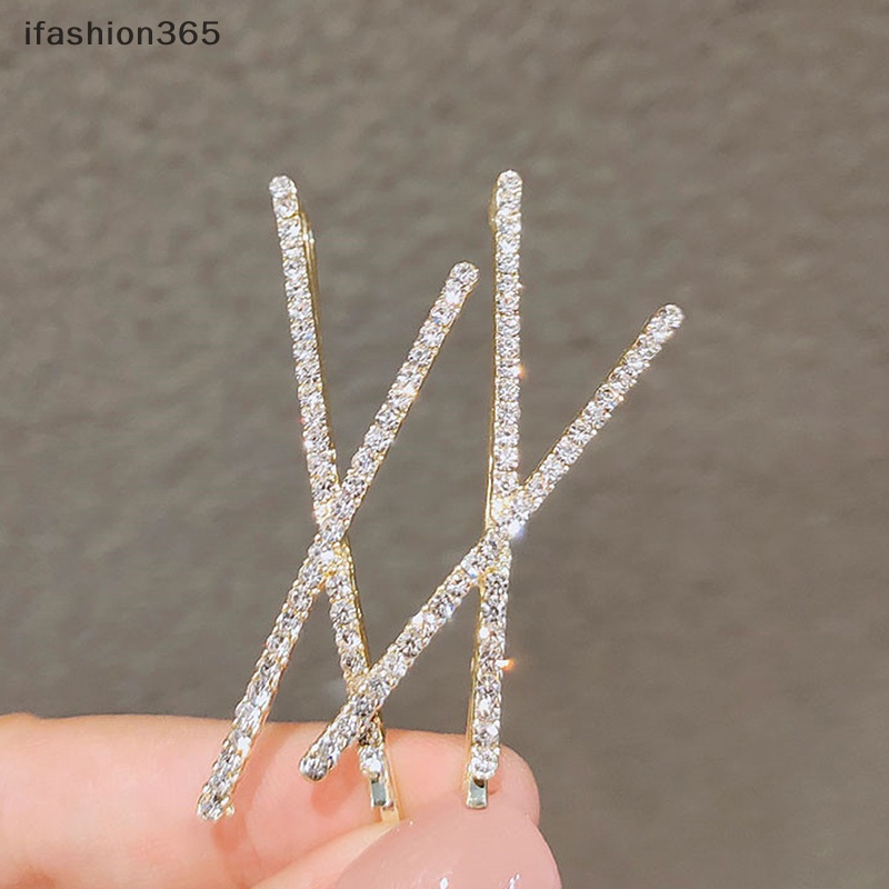 Set 2 Kẹp Tóc Đính Đá Thời Trang ifashion365