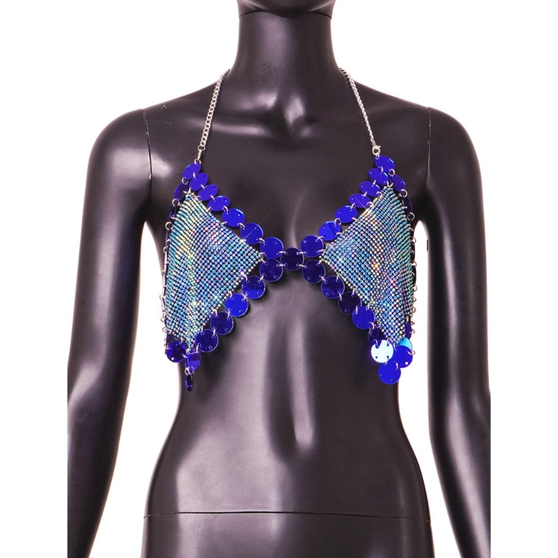 Áo Hai Dây Ôm Dáng Đính Đá Lấp Lánh Thời Trang Mùa Hè Cho Nữ