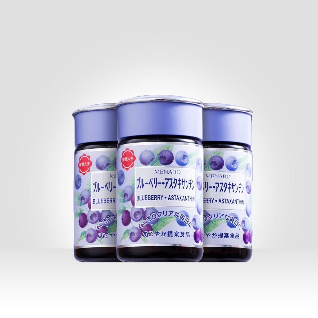 VIÊN UỐNG CHỐNG OXY HÓA, BỔ MẮT BLUEBERRY MENARD ASTAXANTHIN 40 NGÀY