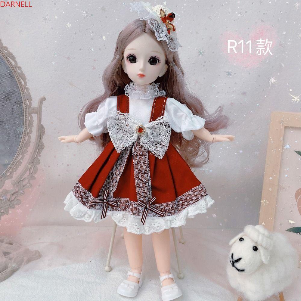 Búp Bê Công Chúa BJD 30cm Mắt To Ngọt Ngào Kèm Quần Áo Và Giày Có Thể Di Chuyển Được 1 / 12