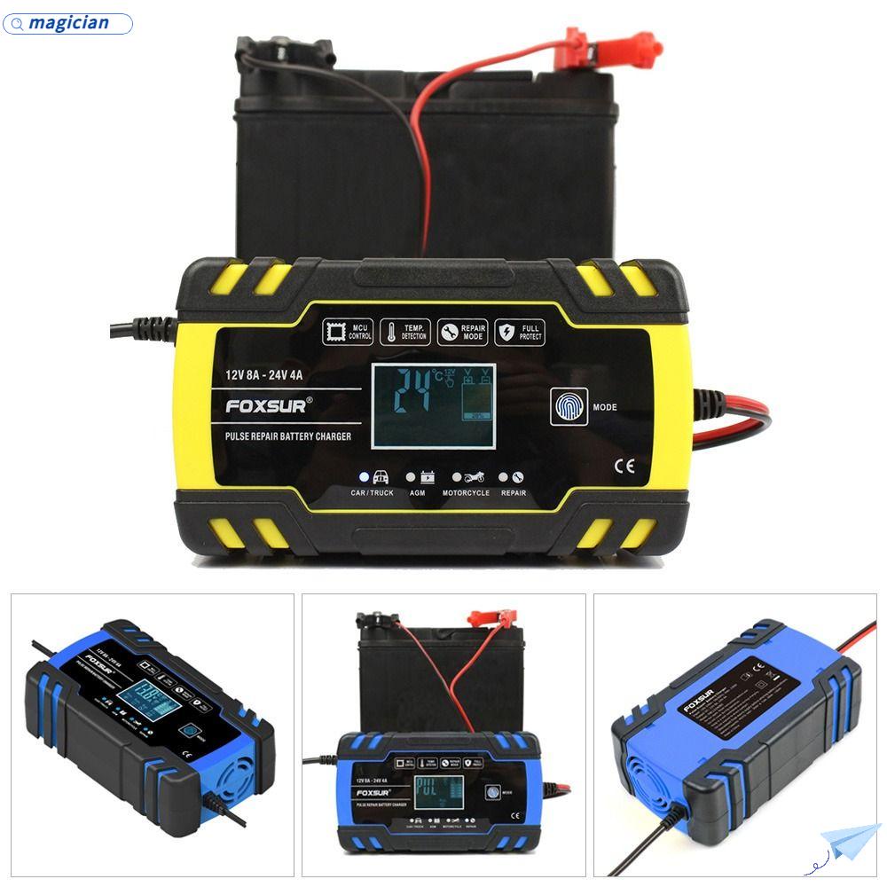 Thiết Bị Sạc Pin Thông Minh Tự Động Màn Hình LCD Kỹ Thuật Số Cho Xe Hơi