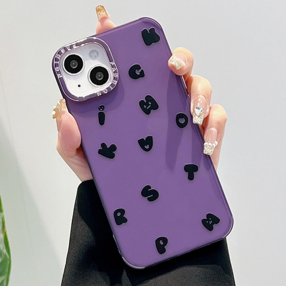 Ốp Điện Thoại TPU Mềm Chống Sốc Bảo Vệ Ống Kính In Chữ Tiếng Anh Cho IPhone 14 Pro Max 13 12 11 Pro Max XR XS 7 8 Plus