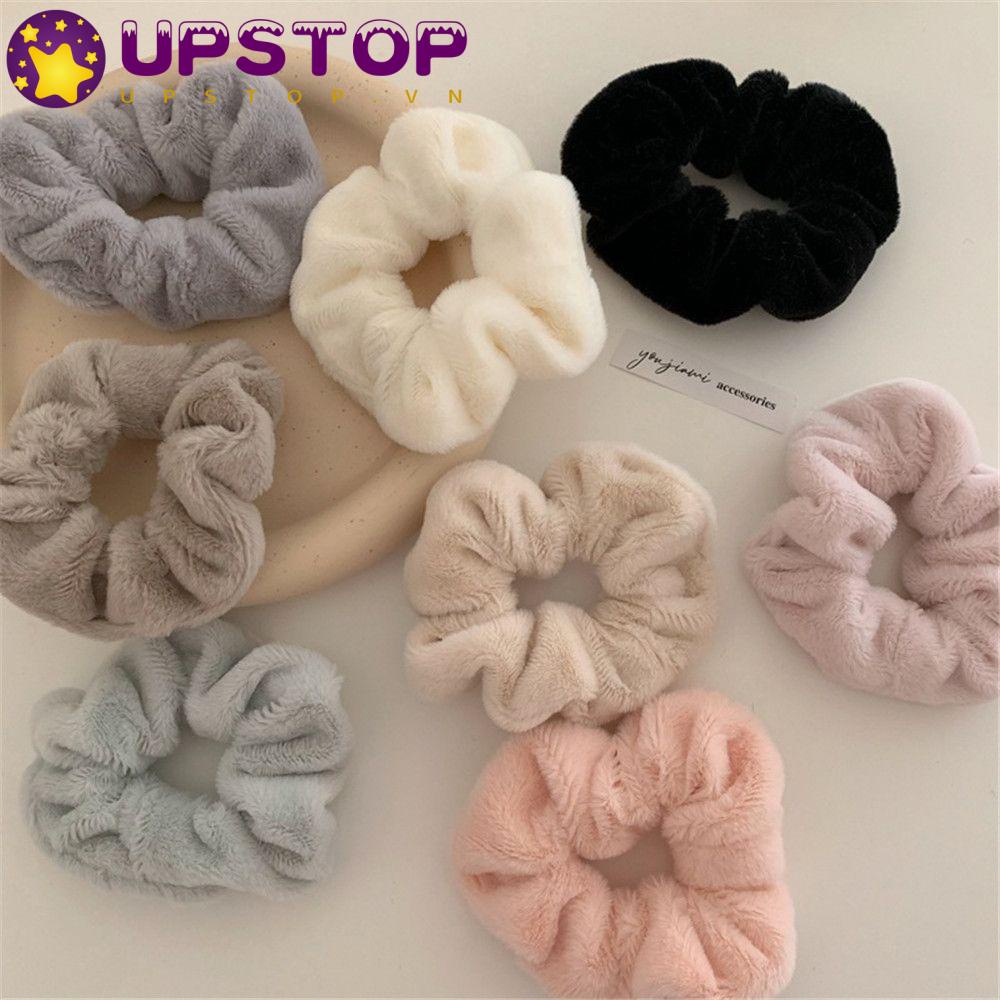 Dây Buộc Tóc Vải Lông Mềm Mại Thời Trang Cho Nữ