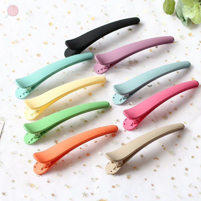 Kẹp Tóc Mỏ Vịt Bằng Nhựa Nhiều Màu Sắc Chống Trượt Tạo Kiểu Tóc Cho Bé Gái Và Bé Gái HSU HSU
