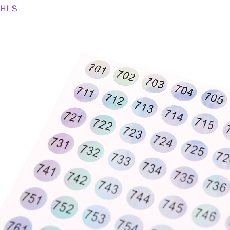 Nhãn Dán Số Điện Tử Tự Dính Chống Nước 1-1000 Hình Tròn