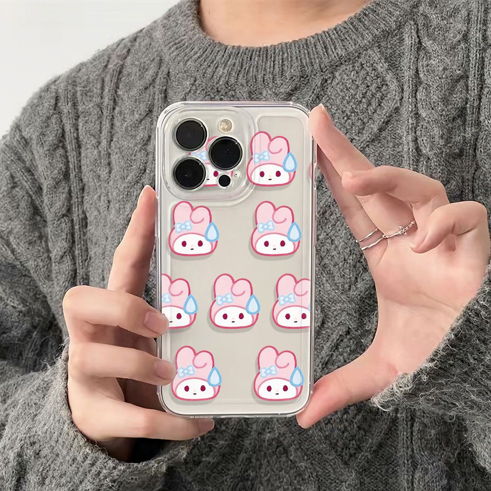 ✅Ốp Điện Thoại Mềm Chống Sốc Hình Thỏ Hồng Cho Apple Iphone 11 13 12Plusmax 78 6In14Pro