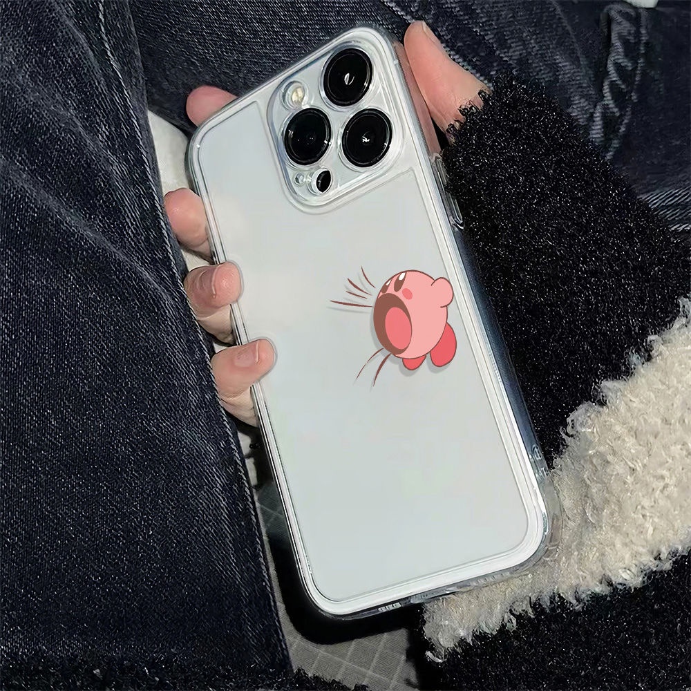 ✅Ốp Điện Thoại Dẻo Họa Tiết Ngôi Sao Kirby Dễ Thương Chống Sốc Cho Apple 78max 11 plus13 Iphone12 14pro Q3XG