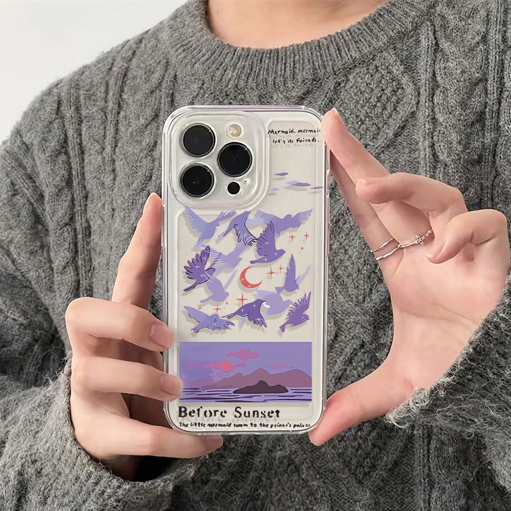 ✅Ốp Điện Thoại Mềm Chống Sốc 78 Phong Cách Sea Blue 14pro11max Apple plus13 KBIH Cho iPhone12 Pigeon 6In