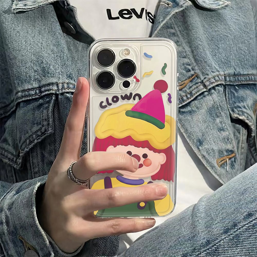 ✅Ốp Điện Thoại Mềm Hình Cô Gái Đơn Giản Chống Sốc Cho Iphone 14Pro + 11 Max 7813I 12 6 Inch