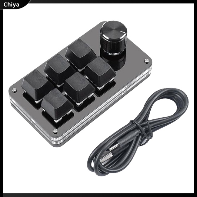 Bàn Phím Cơ Chơi Game 6 Phím Có Thể Tùy Chỉnh Âm Lượng Macro Cổng Cắm Usb
