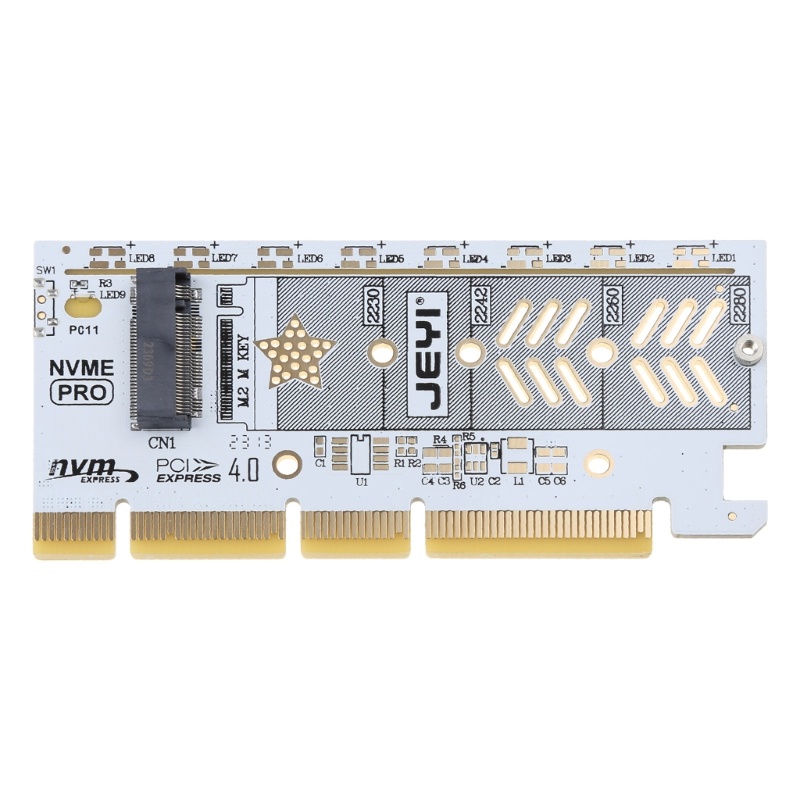 Thẻ Mở Rộng Alli M 2 NVME Sang pcie 4 0 x16 Adapter pcie x16 Gen4 Kèm Vỏ Nhôm Cho 980 PRO 970 EVO