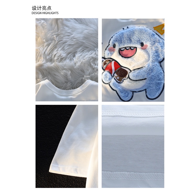 Áo Thun Tay Ngắn Chất Liệu 100% Cotton Cao Cấp Thời Trang Theo Phong Cách Hàn Quốc Cho Nữ