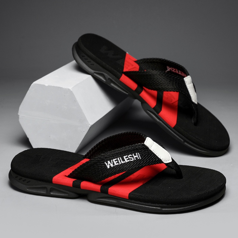 Size 39-46 dép tông dép rencho đep nam dép sandal Dép chống trượt dép nam xốp dép nam sandal dép đi biển dép đen