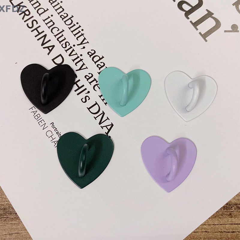 [XFDZ] Nhẫn Móc Ngón Tay Giữ Điện Thoại Bằng Kim Loại Hình Trái Tim Đáng Yêu FD