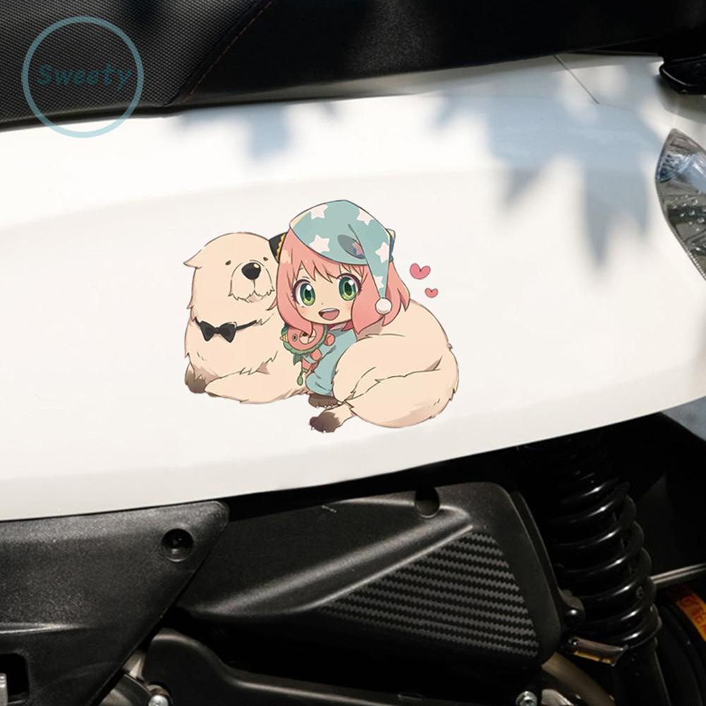 Anya Forger Sticker Hoạt Hình Dán Xe Hơi Hoặc Xe Máy Cuối Cùng Bằng vinyl