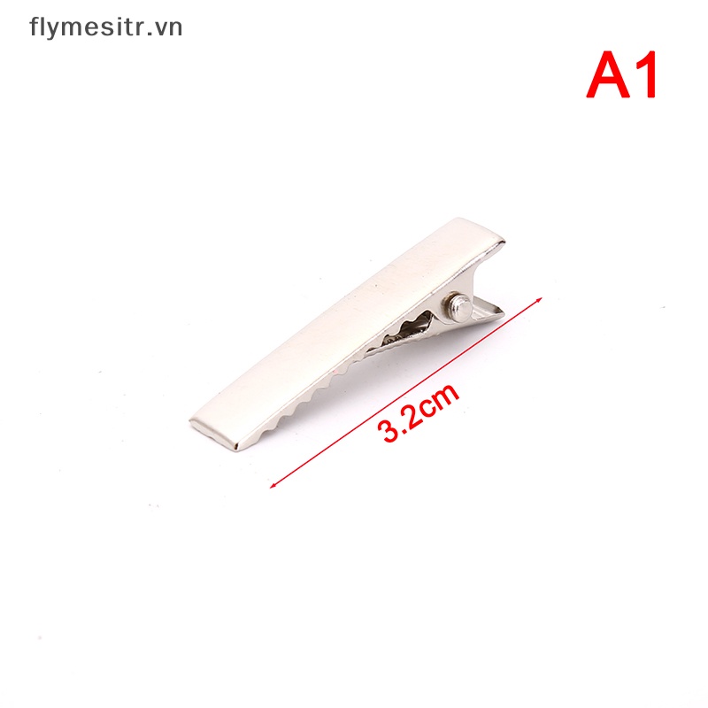 Set 100 Kẹp Tóc Cá Sấu Màu Đen Trơn Thời Trang