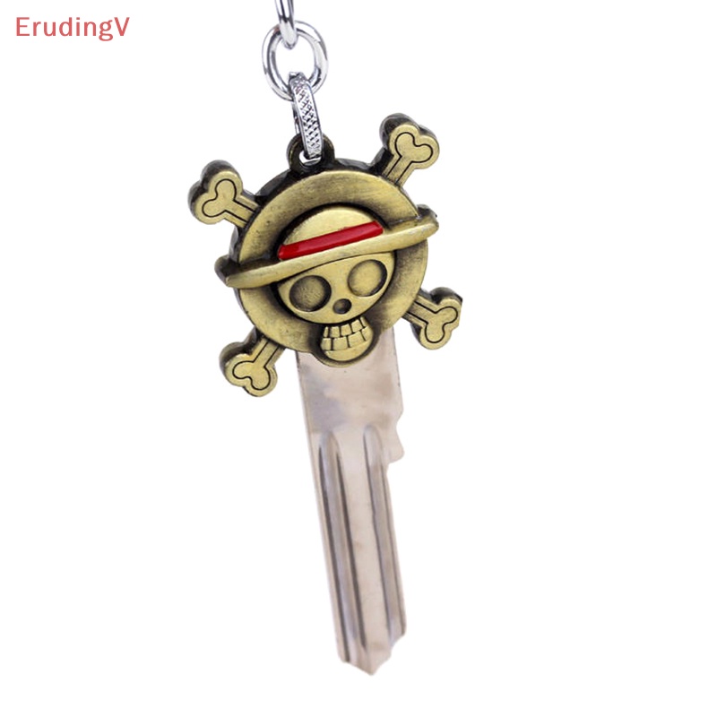 Móc Khóa Kim Loại Hình Nhân Vật Luffy Đội Mũ Rơm Trong Phim Hoạt Hình One Piece