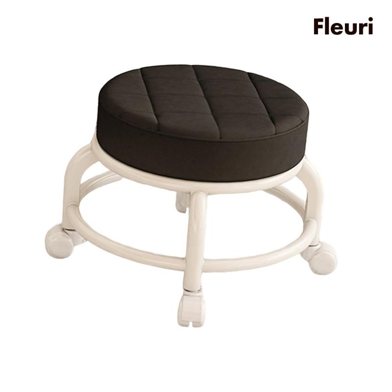 [Fleurir] Bánh Xe Ròng Rọc Dạng Tròn Nhỏ Thoải Mái Chịu Được Sức Nặng Cho Salon / Thể Hình
