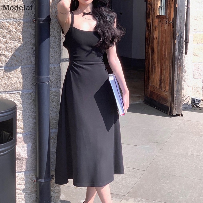 Mfc Đầm Midi Phong Cách Pháp Thời Trang Mùa Hè Quyến Rũ Cho Nữ