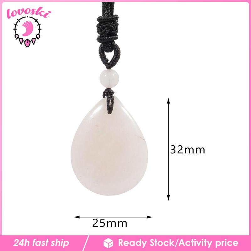 Vòng cổ Mặt Đá Hình Giọt Nước Unisex