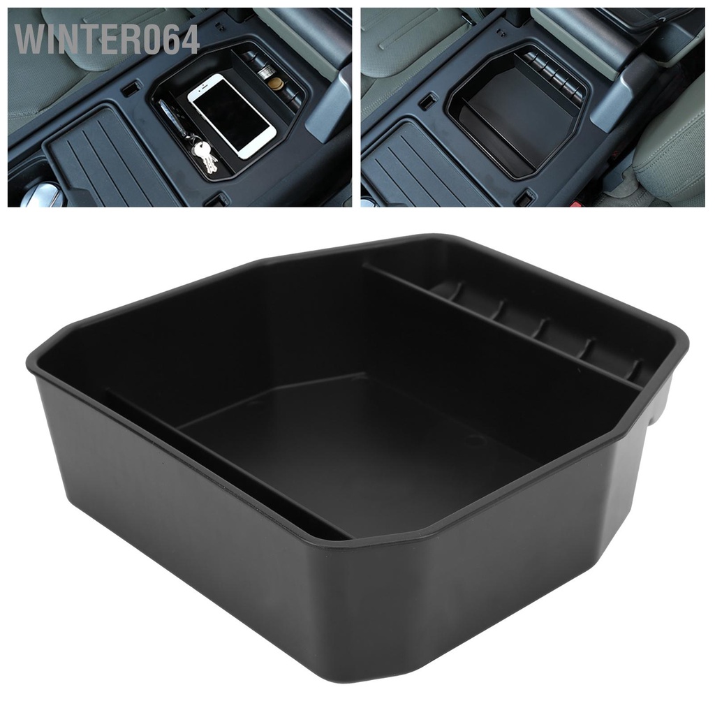 Winter064 Khay Hộp Bảo Quản Tay Vịn Có Lớp Lót Chống Trượt Thay Thế Cho Land Rover Defender 20-21 Không Tủ Lạnh