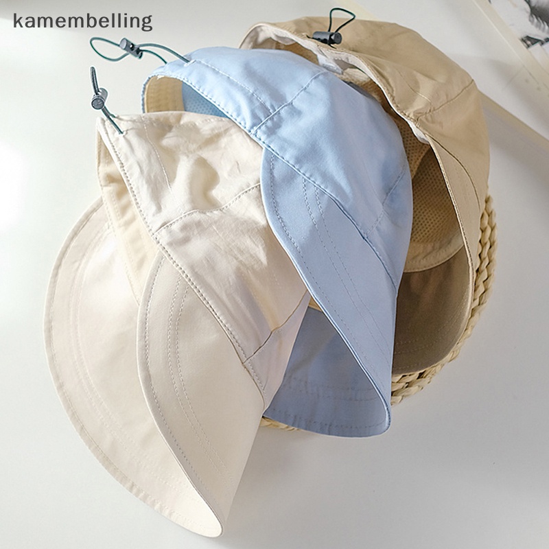 Kamembelling 1 Mũ Lưỡi Trai Vành Rộng Chống Nắng Có Dây Rút Có Thể Điều Chỉnh Dành Cho Nam Nữ