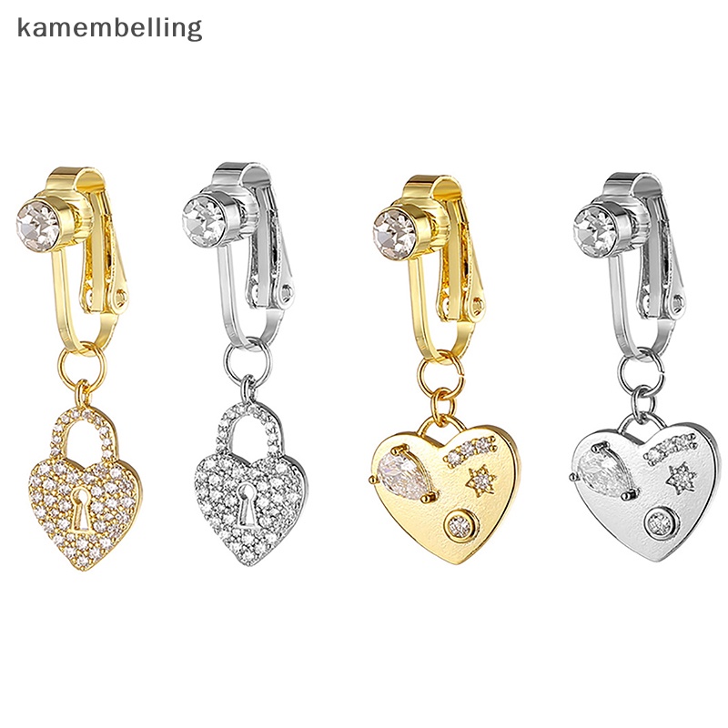 Khuyên Rốn Đính Đá Hình Trái Tim Thời Trang Cho Nữ