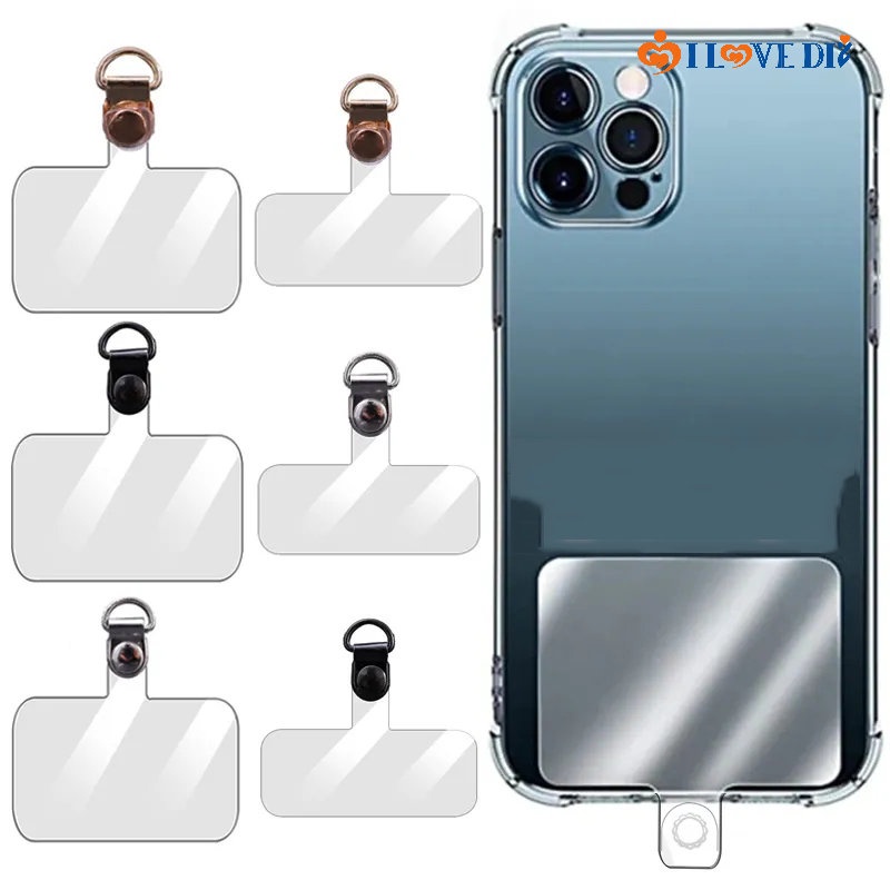 Dây Đeo Cố Định Điện Thoại Với Khóa Kim Loại / TPU Trong Suốt Tiện Dụng