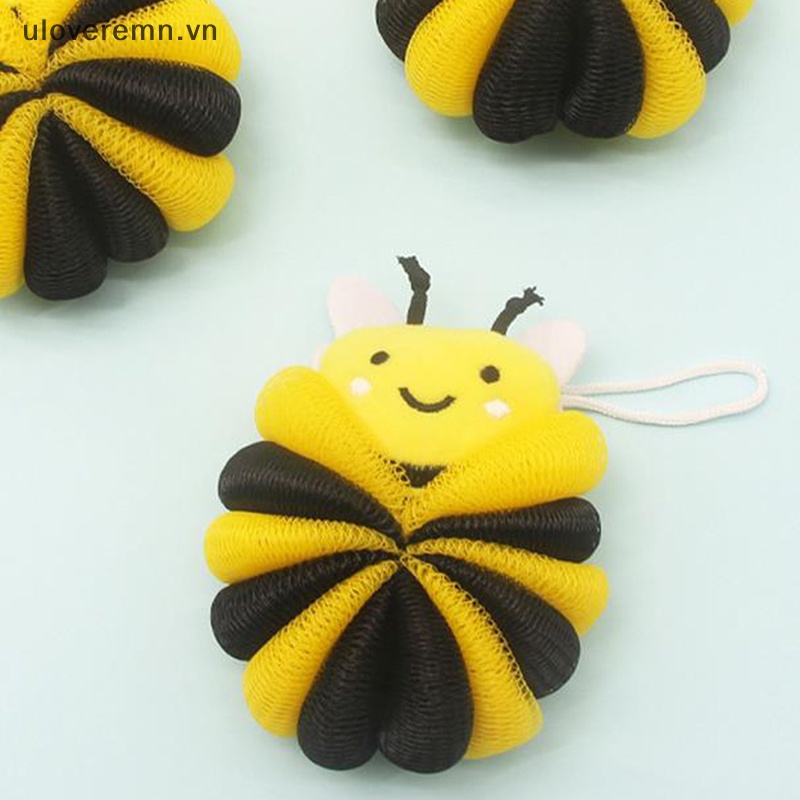 Bông Tắm Bằng Bọt Biển Hình Chú Ong Siêu Bền Tiện Dụng Cho Bé