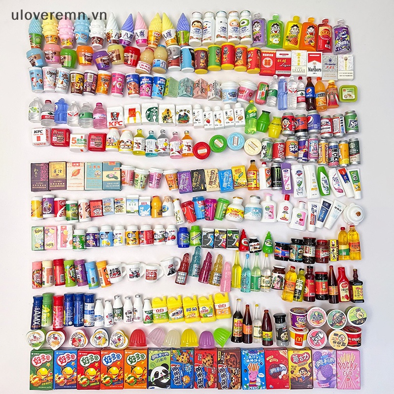 Uloveremn Set 5 Mô Hình Bình Nước mini Trang Trí Nhà Búp Bê