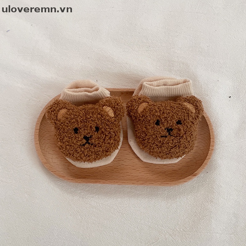 Vớ Cổ Thuyền Họa Tiết Gấu Hoạt Hình Dễ Thương Cho Bé Gái