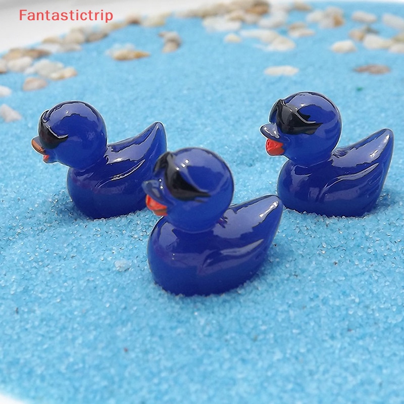 Set 5 Đồ trang trí Chú Vịt Mini Bằng Nhựa Resin Trang Trí Tiểu Cảnh / Bể Cá / Nhà Búp Bê Mới