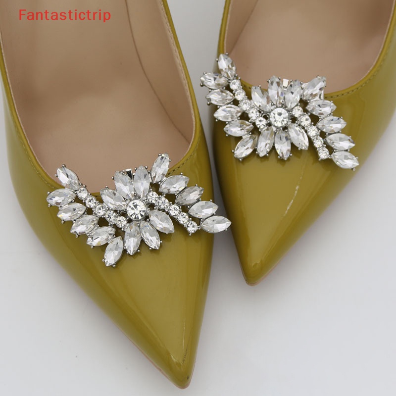 1 Kẹp Đính Đá Trang Trí Giày Cao Gót Cho Cô Dâu Mới