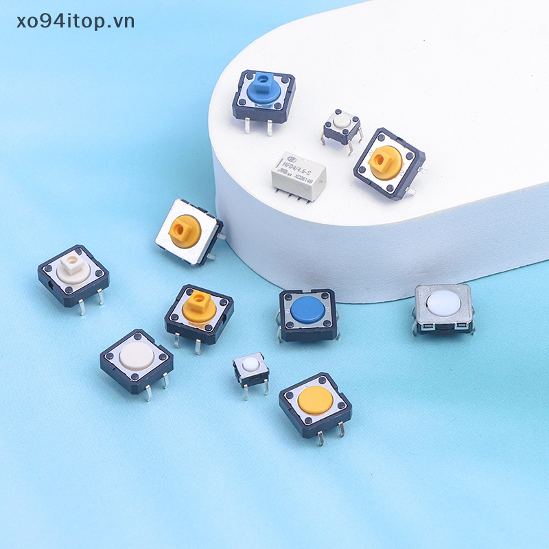 Set 10 Nút micro B3F-4055 B3F-4000 B3F-4005 B3F-4050 B3F-5000 B3F-5050 12x12 Chuyên Dụng