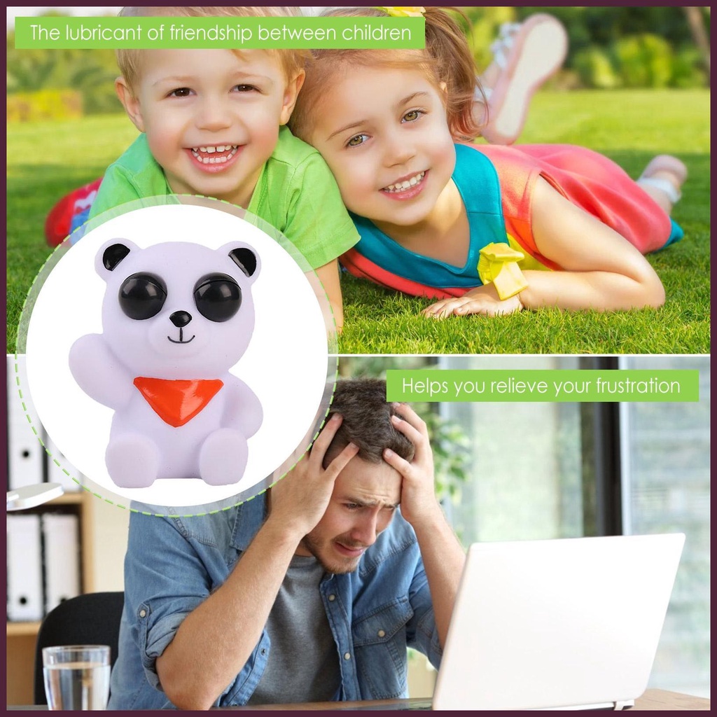 Đồ Chơi Xốp Squishy Giảm Stress Hình Gấu Trúc Dễ Thương Cho Bé