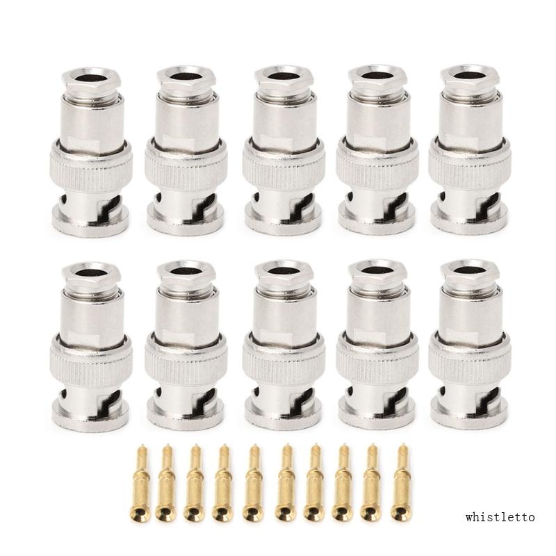 Set 10 Giắc Cắm RG58 BNC Chuyên Dụng Cho CCTV