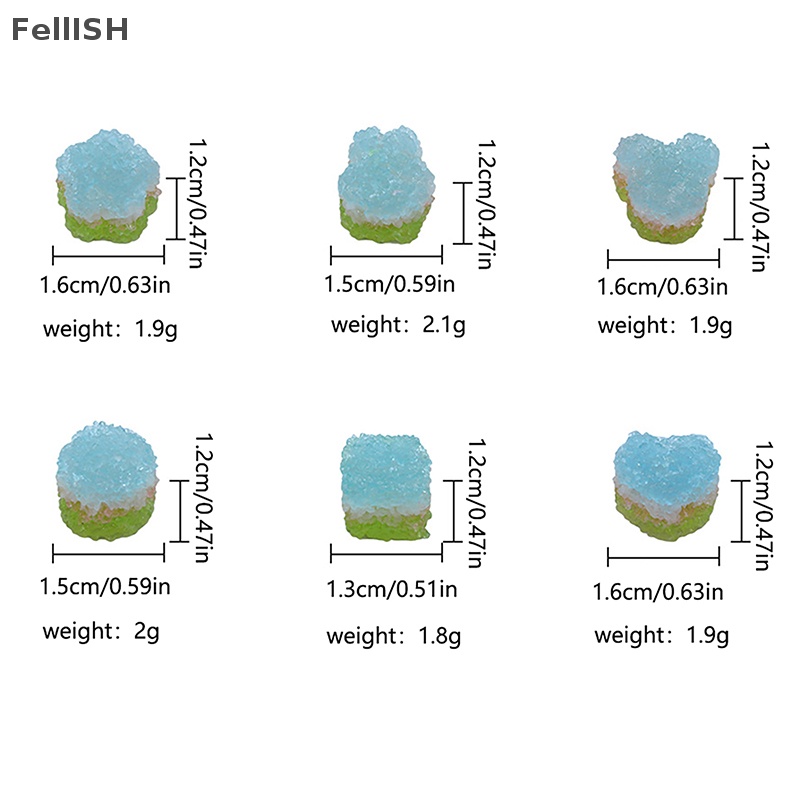 [Felli] Bộ 5 Đồ trang trí Kẹo Mưa Mini Phát Quang Trang Trí Xe Hơi 439br