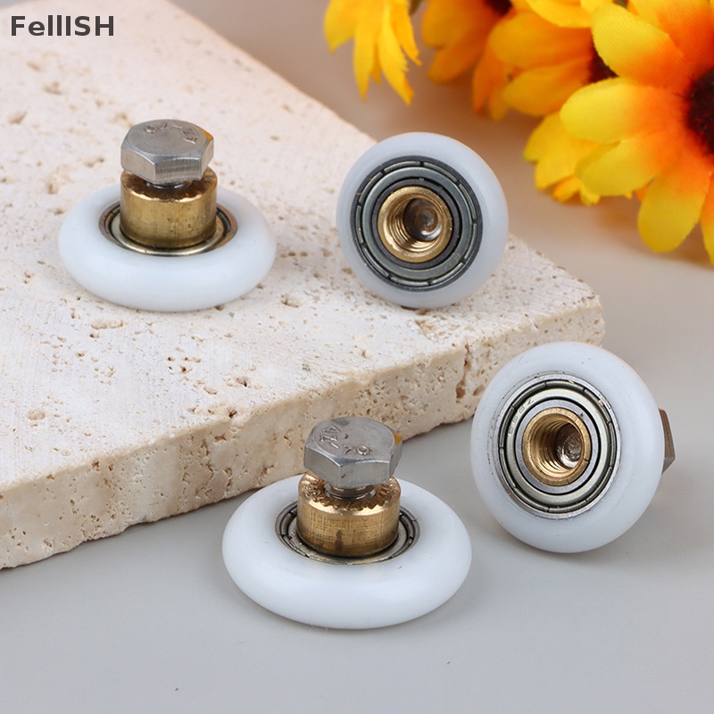 Bộ 4 Bánh Xe Ròng Rọc Chuyên Dụng Cho Cửa Kính Nhà Tắm 439br