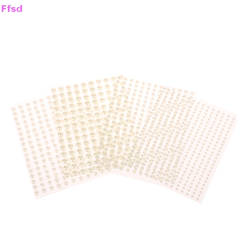 Hạt Đá Giả Ngọc Trai Bằng Acrylic Kích Thước 3 / 4 / 5 / 6mm Dùng Trang Trí