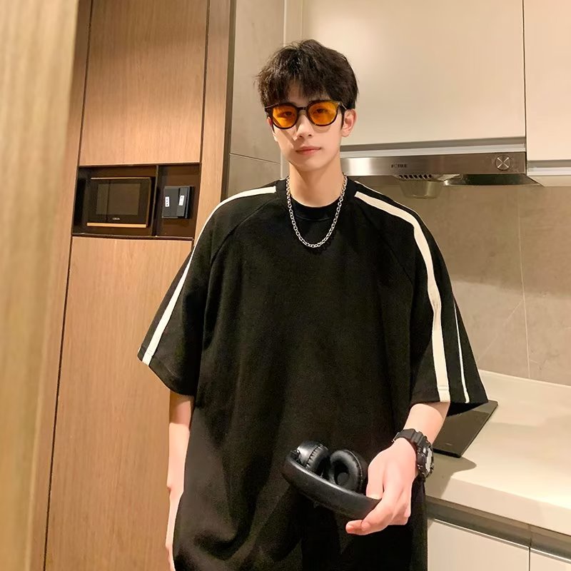 Áo Thun Tay Ngắn Kẻ Sọc Thời Trang Dành Cho Nam